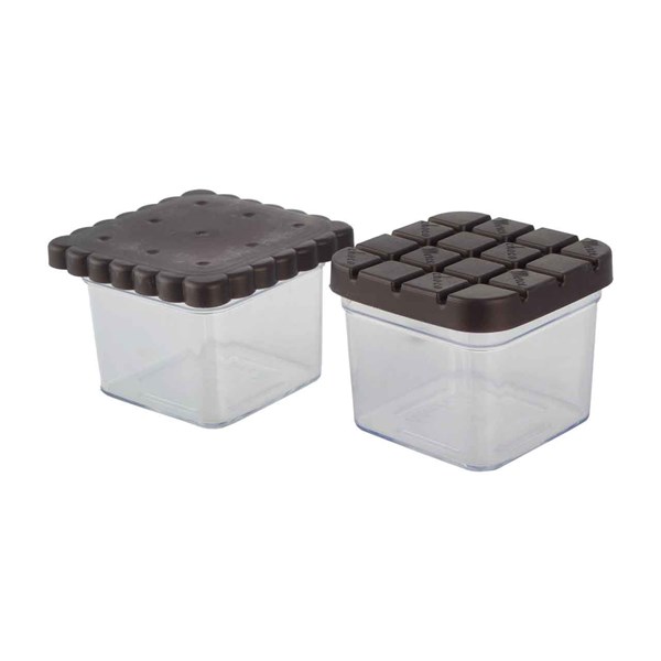 ظرف بیسکویت خوری مربع مرسه مجموعه 2 عددی کد 35-900
