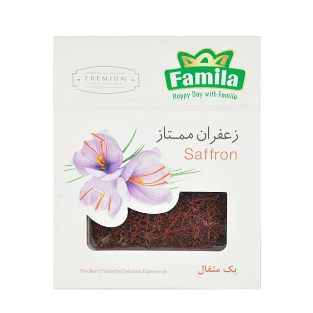 زعفران سرگل ممتاز کریستالی فامیلا 1 گرمی
