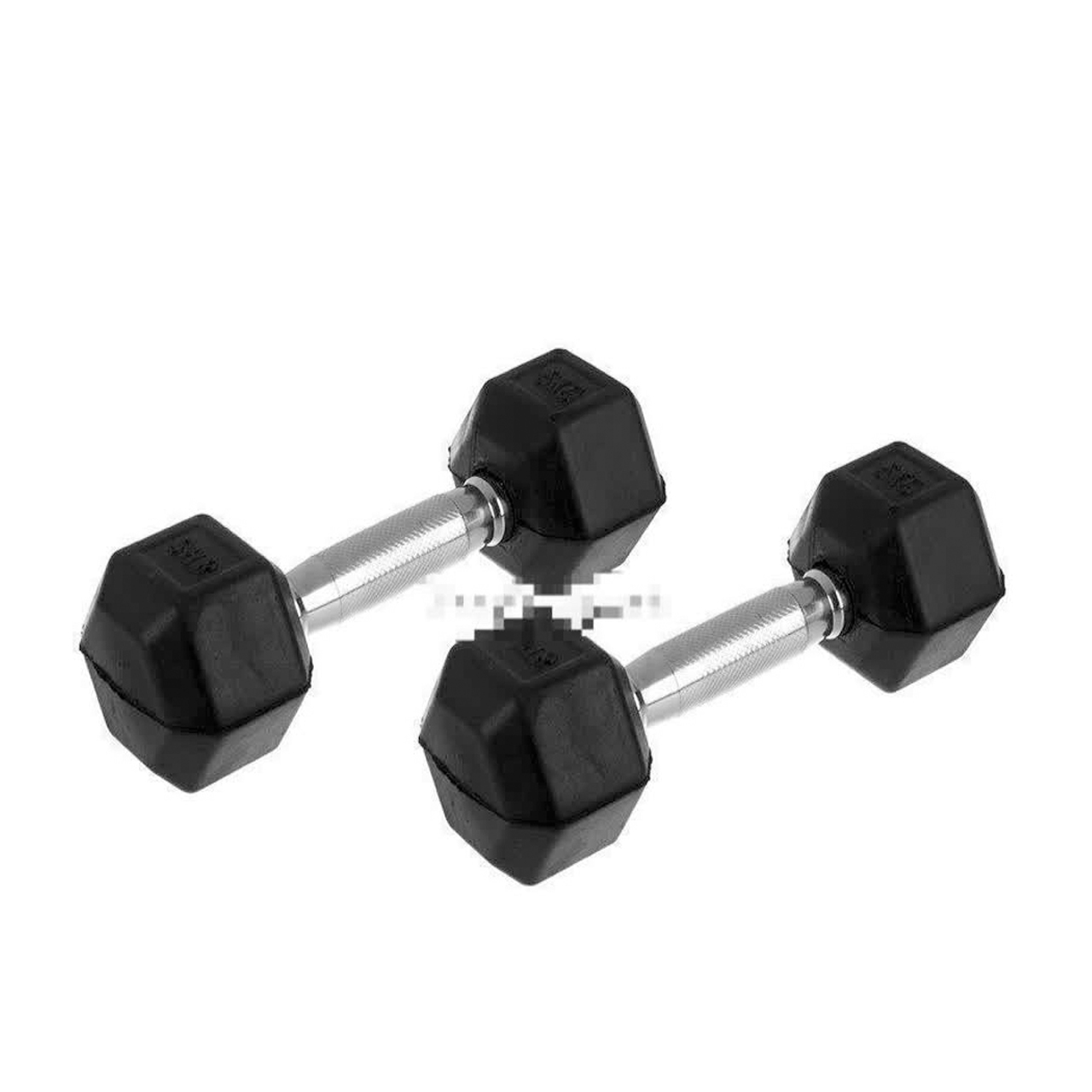 دمبل 6 ضلعی دسته استیل 10کیلویی