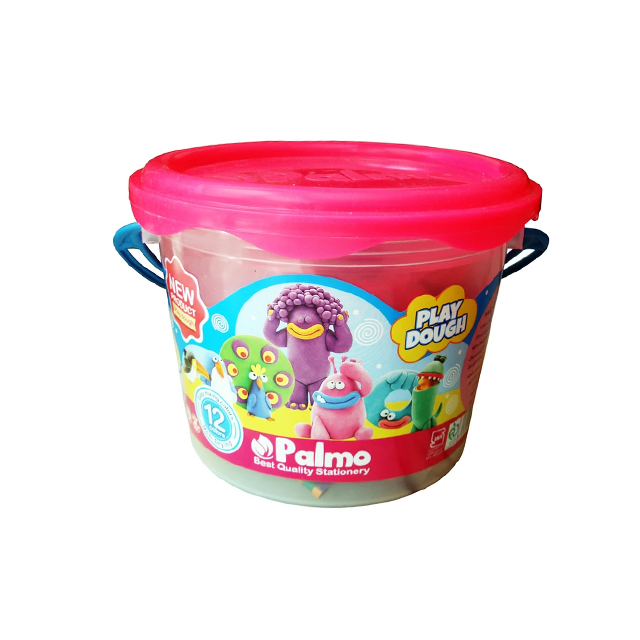 خمیر بازی سطلی پالمو بسته 12 عددی