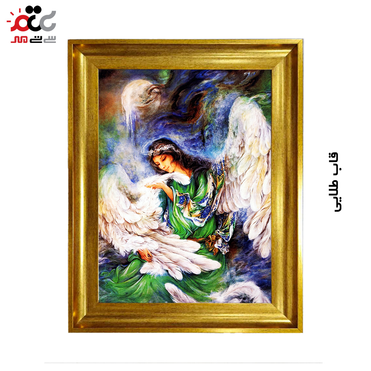 تابلو فرش چاپی طرح مینیاتوری کد 16004 سایز 50×50 سانتی متری