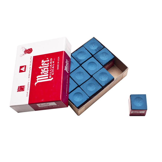 گچ بیلیارد آبی مستر کد M3 بسته 12 عددی