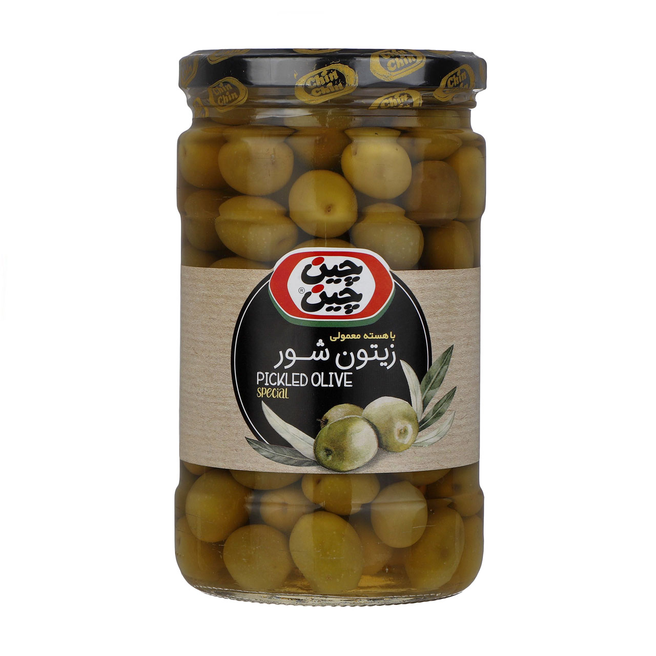 زیتون شور چین چین با هسته معمولی 680 گرمی