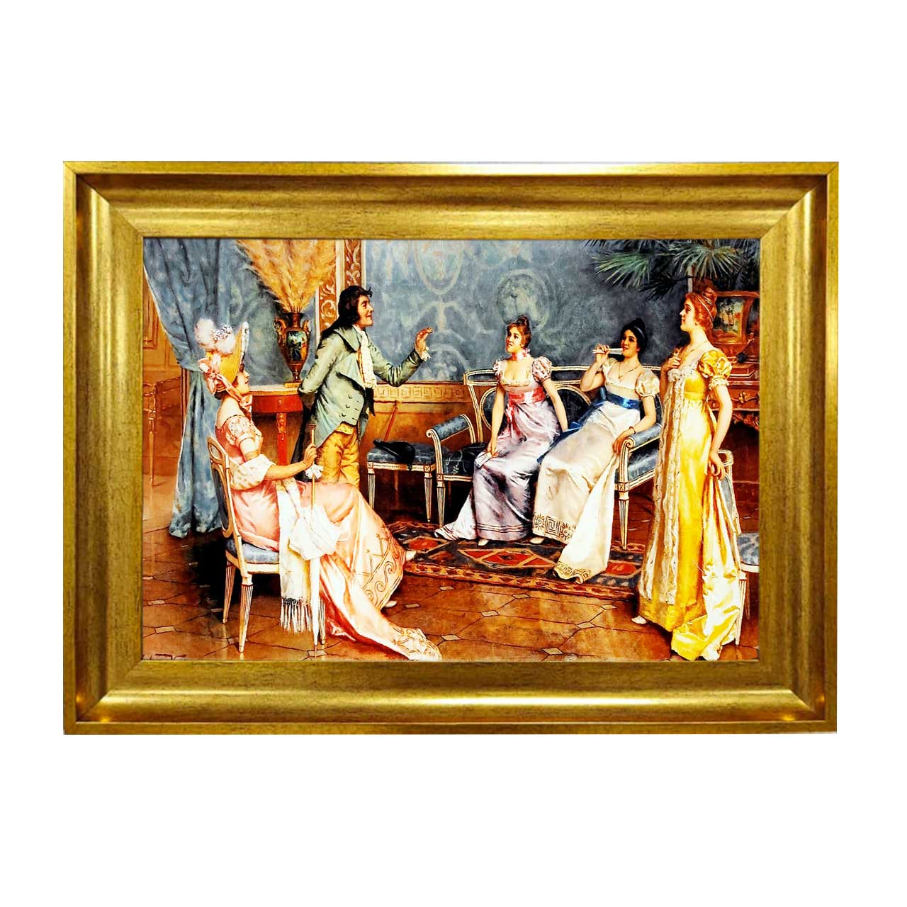 تابلو فرش چاپی طرح عمارت کد 11021 سایز 50×50 سانتی متری