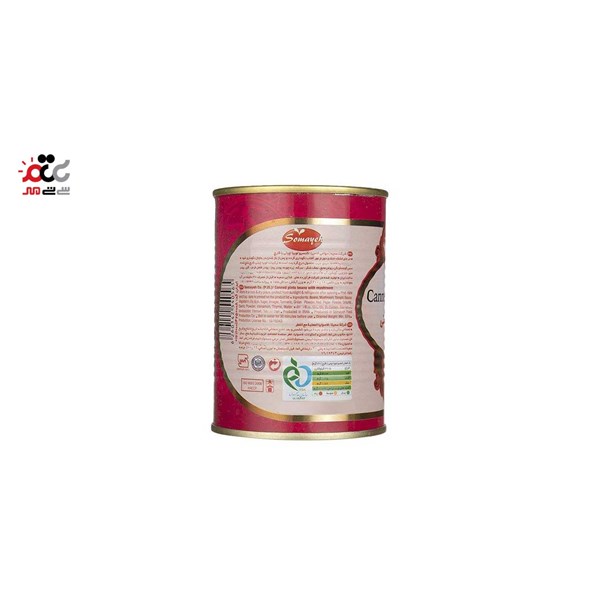 کنسرو لوبیا چیتی با قارچ سمیه 400 گرمی