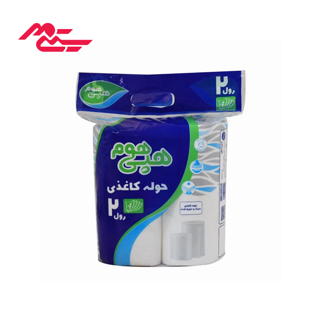 دستمال حوله ای هپی هوم مدل حوله ای 4 لایه بسته 2 عددی