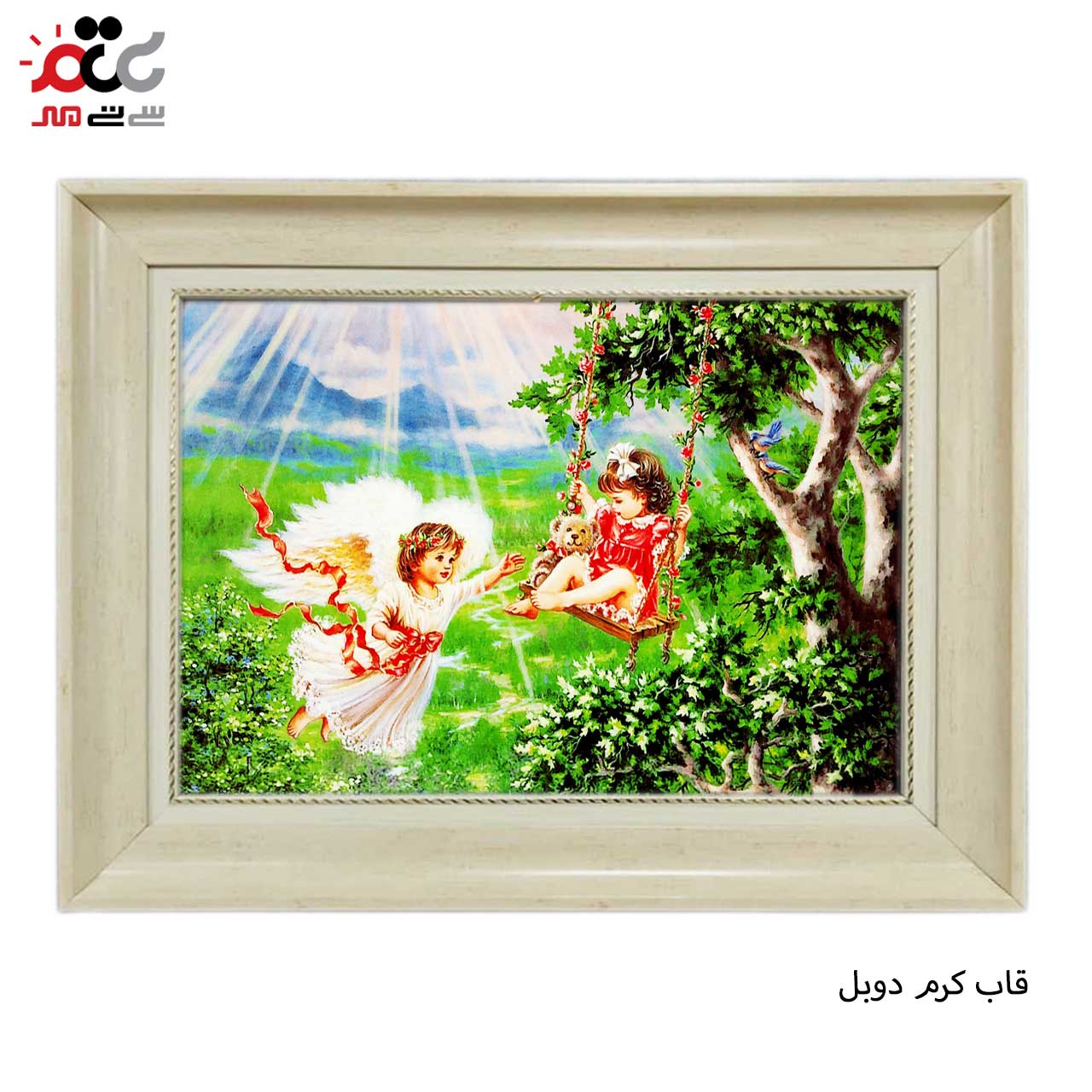 تابلو فرش چاپی طرح بهشت کد 13322 سایز 100×50 سانتی متری