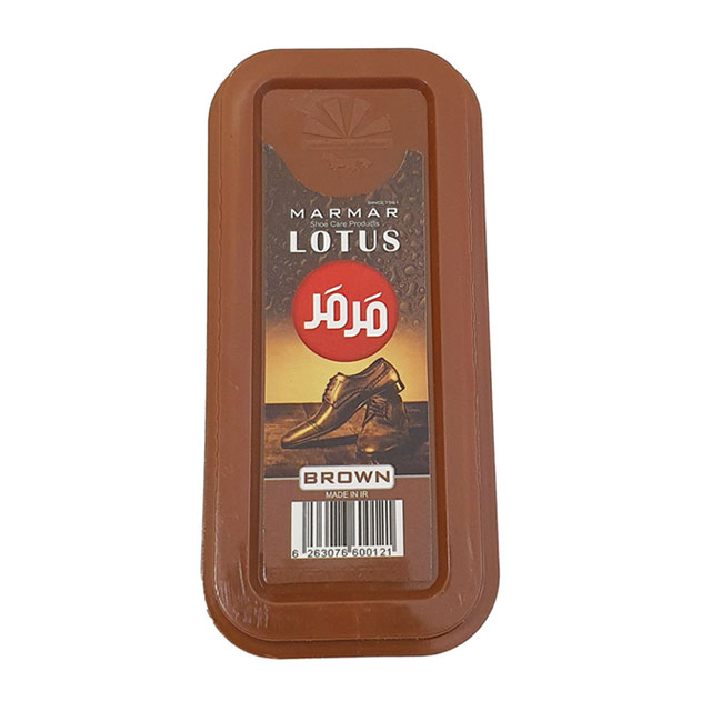 واکس کفش قهوه ای مرمر مدل A001 کد 220