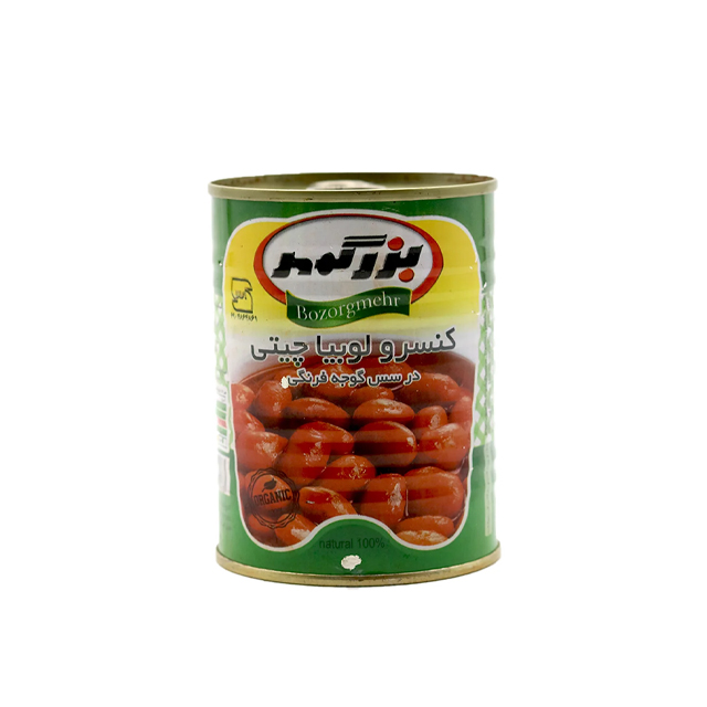 کنسرو لوبیا چیتی بزرگمهر 350 گرمی