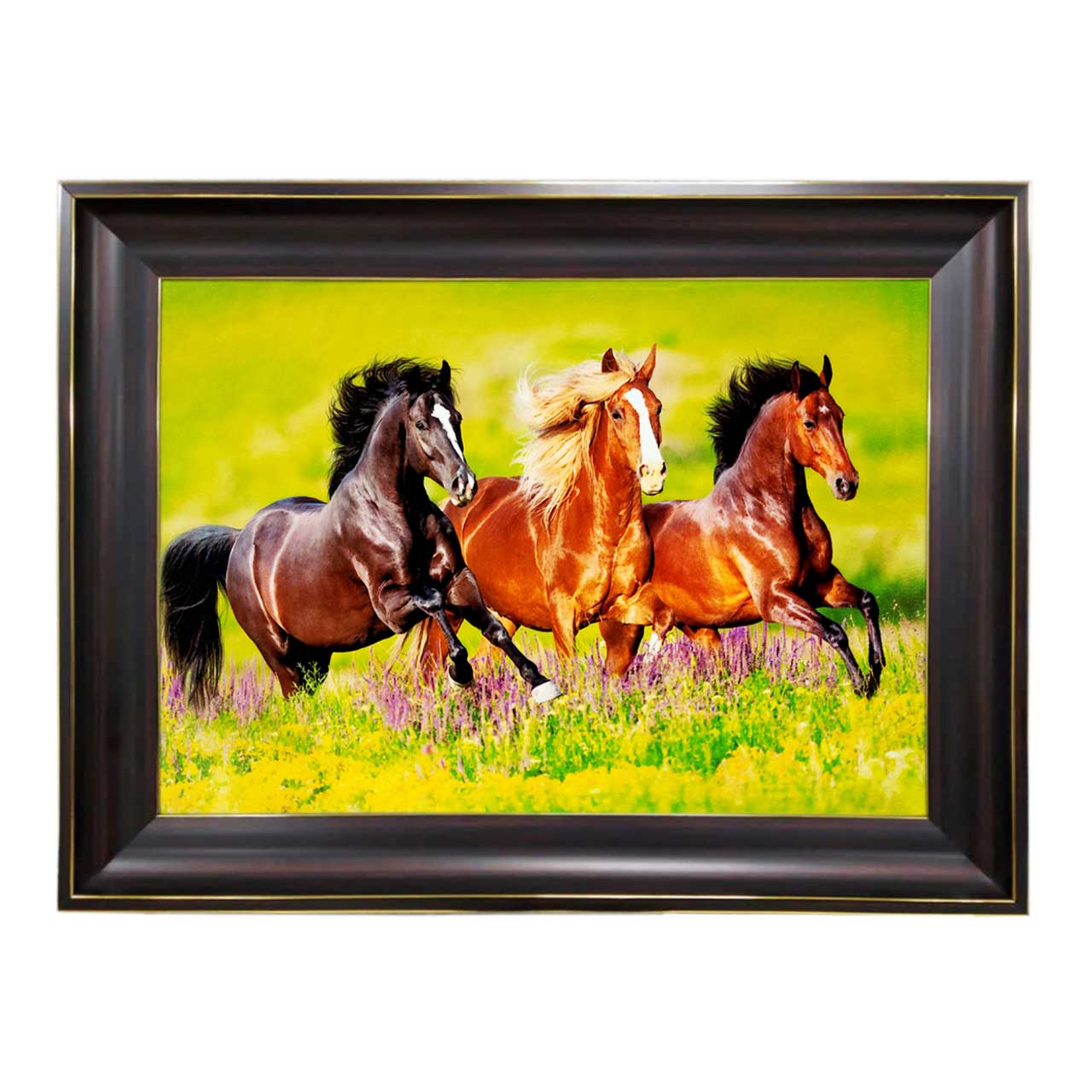 تابلو فرش چاپی طرح اسب کد 14001 سایز 60×40 سانتی متری