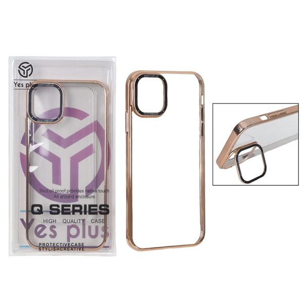 قاب SwitchFlip پشت سخت شفاف محافظ لنز طلقی استندشو Apple iPhone 11 - صحرایی (پک دار)
