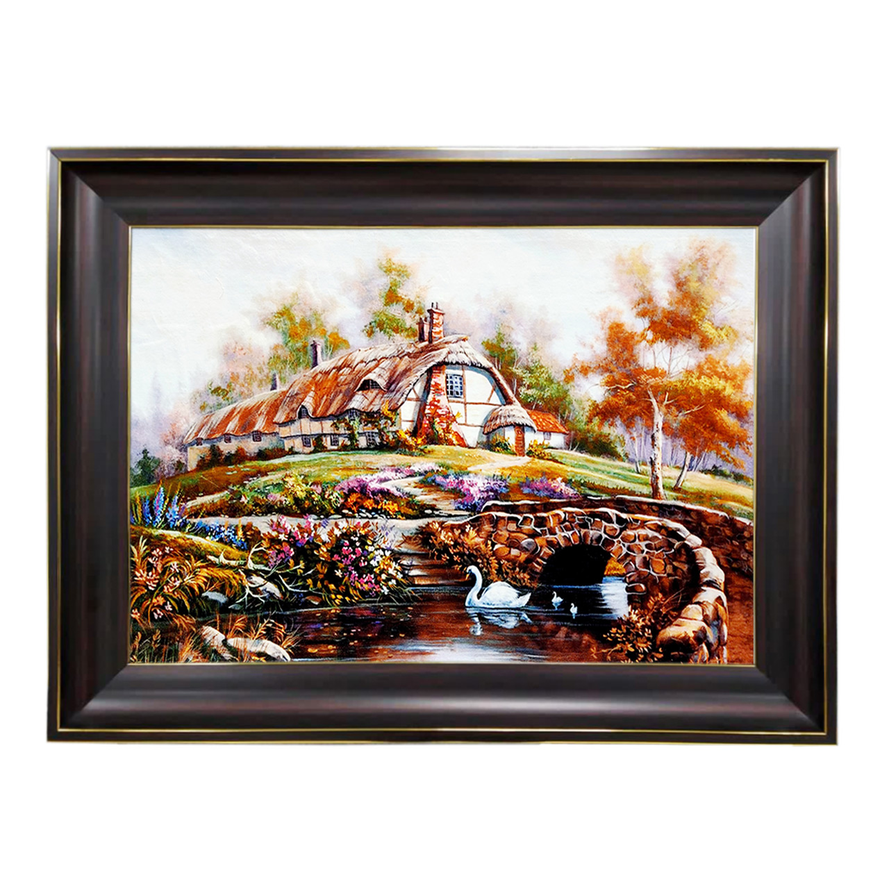 تابلو فرش چاپی طرح منظره کد 10171 سایز 60×40 سانتی متری