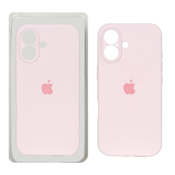 قاب سیلیکونی پاک کنی محافظ لنزدار اورجینال Apple iPhone 17 - صورتی روشن (پک دار) - NTC