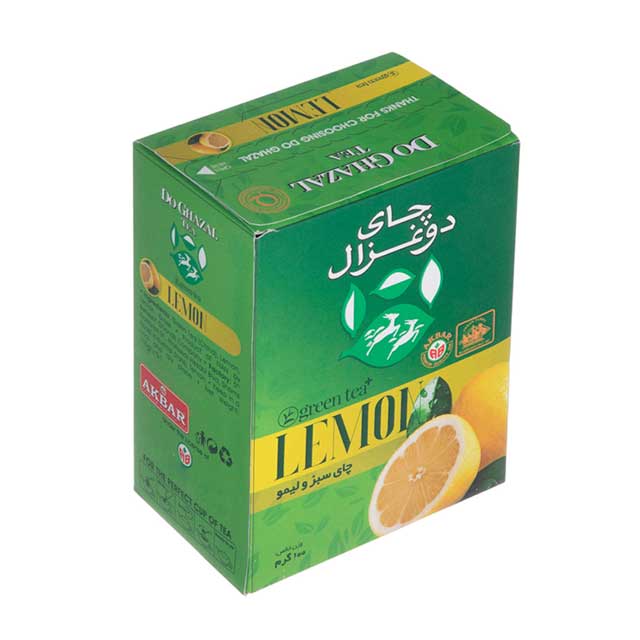 چای سبز و لیمو دوغزال 100 گرمی
