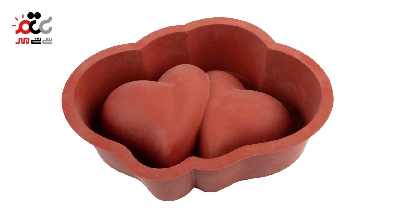 قالب کیک و ژله سیلیکونی مدل قلب کد 22