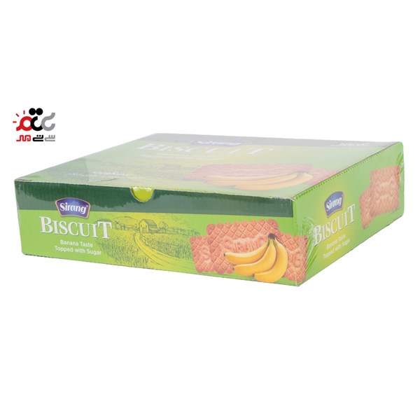 بیسکویت با طعم موز و تزئین شکر سیرنگ 1000 گرمی
