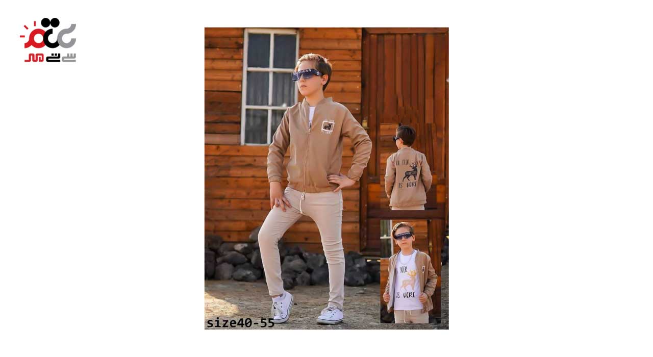 ست 3 تکه کت و شلوار پسرانه کد 201