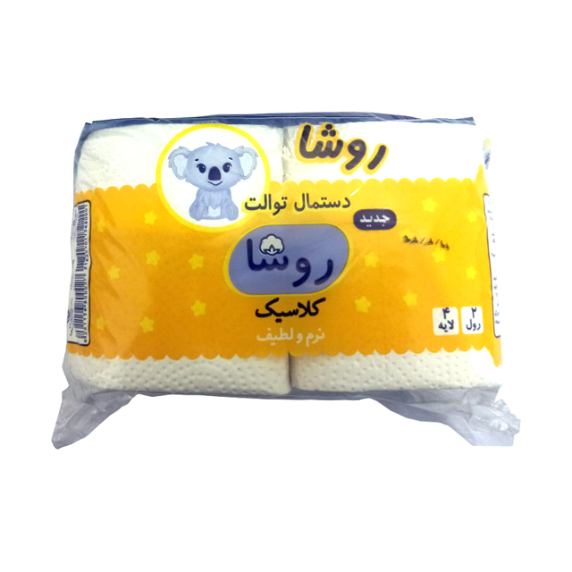 دستمال توالت روشا مدل Ro 2 بسته 2 عددی