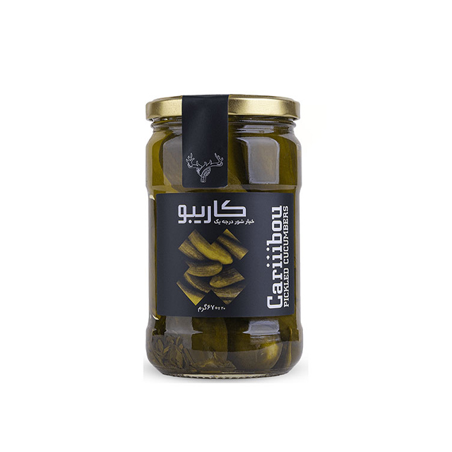 خیارشور درجه یک کاریبو 670 گرمی