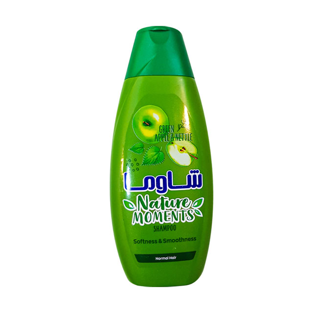 شامپو مو شاوما مدل Green Apple and Nettle حجم 400 میلی لیتری