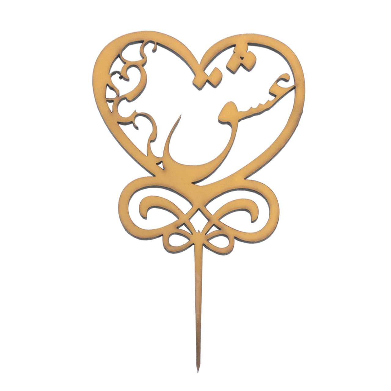 تاپر کیک طرح قلب عشق