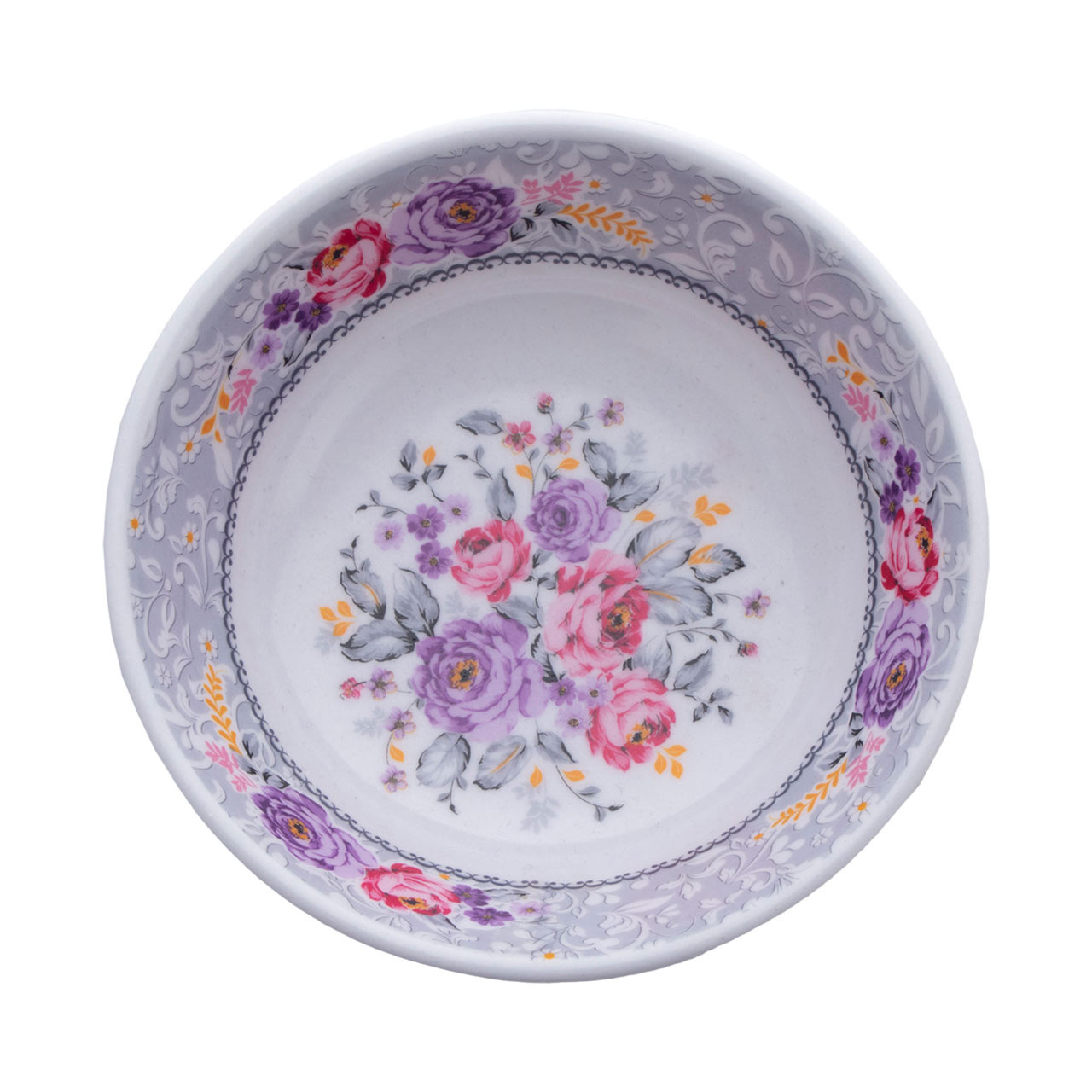 کاسه ماست خوری ملامین سالار یزد طرح گل دار 1 عددی