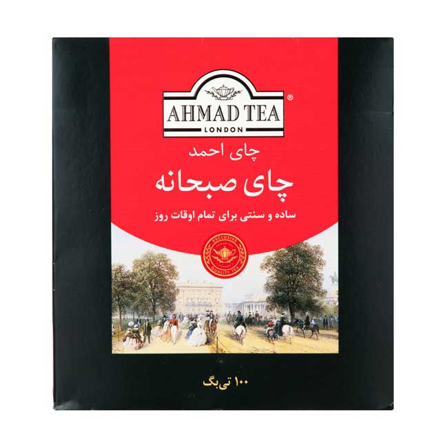 چای کیسه ای صبحانه احمد 100 عددی