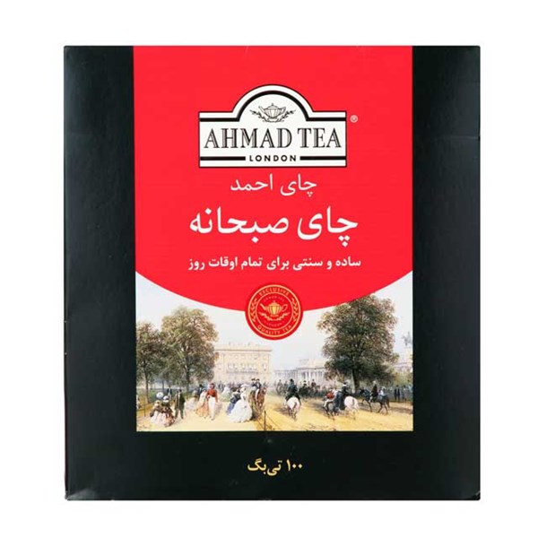 چای کیسه ای صبحانه احمد 100 عددی