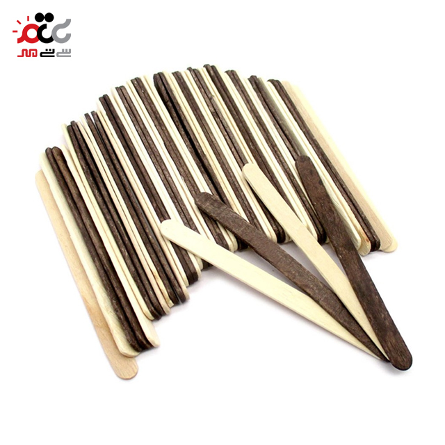 چوب بستنی دو رنگی اکسیل آزاد بسته 40 عددی