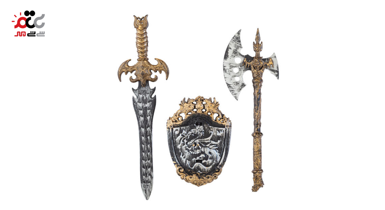 ست اسباب بازی شمشیر و سپر و تبر سوپر استار