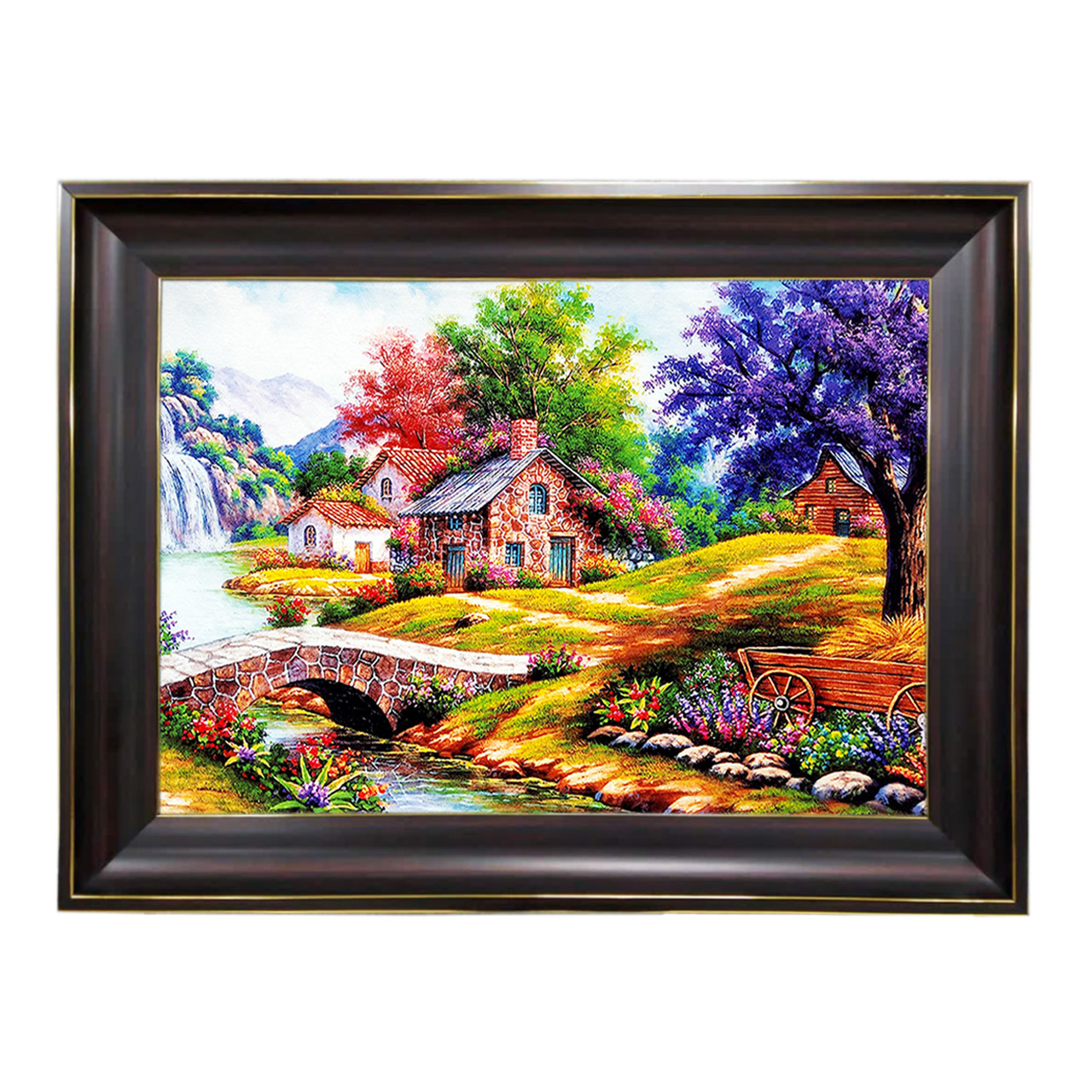 تابلو فرش چاپی طرح منظره کد 10025 سایز 60×40 سانتی متری