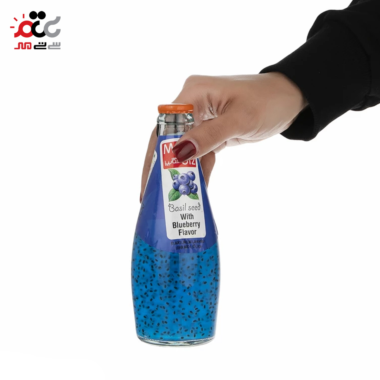 نوشیدنی تخم ریحان با طعم بلوبری مگابیز 290 میلی لیتری