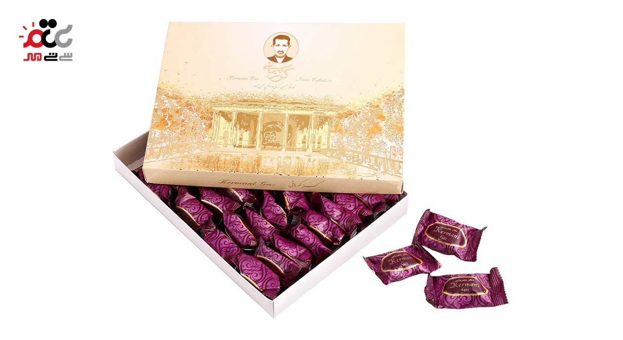 گز لقمه ای 42% بادامی کرمانی 450 گرمی