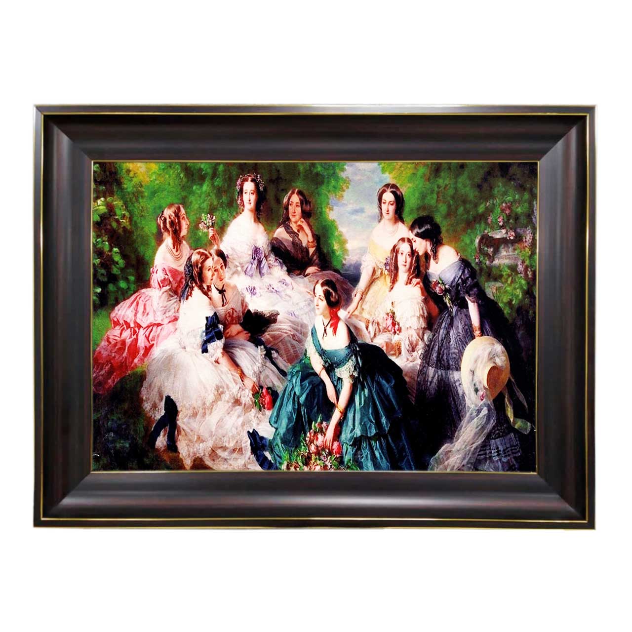 تابلو فرش چاپی طرح بانو کد 11062 سایز 60×40 سانتی متری