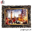 تابلو فرش چاپی طرح خیابان کد 10114 سایز 50×35 سانتی متری