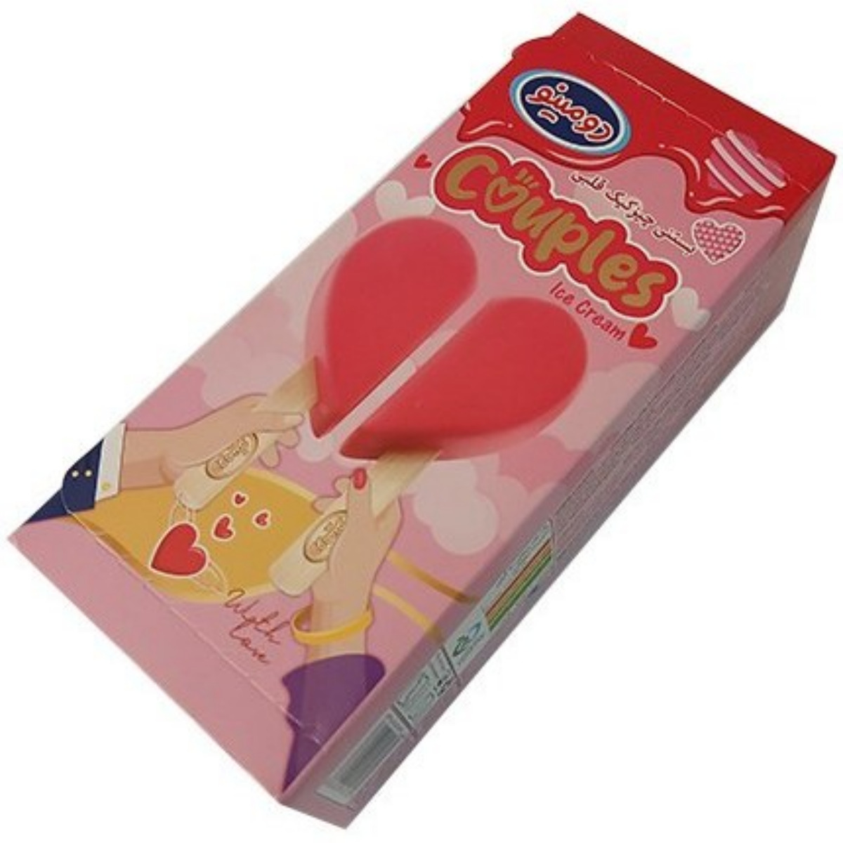 بستنی چیز کیک قلبی دومینو 80 گرمی