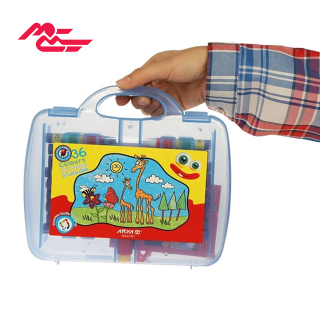 پاستل روغنی 36 رنگ آریا مدل کیفی