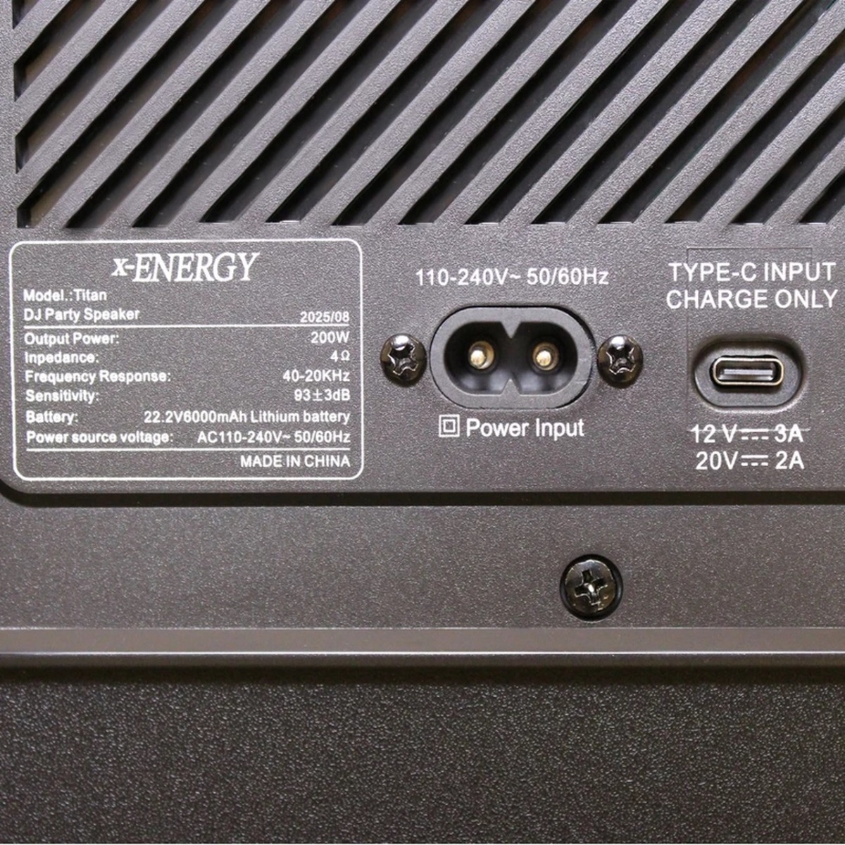 اسپیکر بی سیم X-Energy مدل Titan Party Box - مشکی (گارانتی IPM)