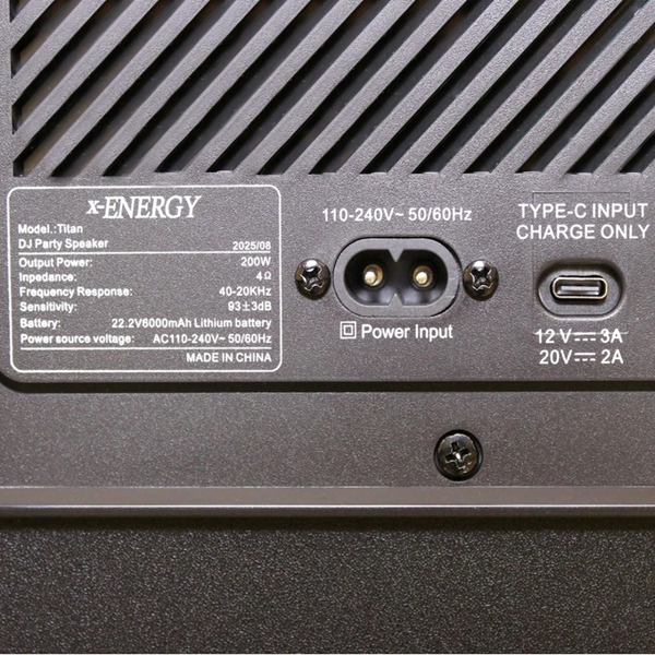 اسپیکر بی سیم X-Energy مدل Titan Party Box - مشکی (گارانتی IPM)