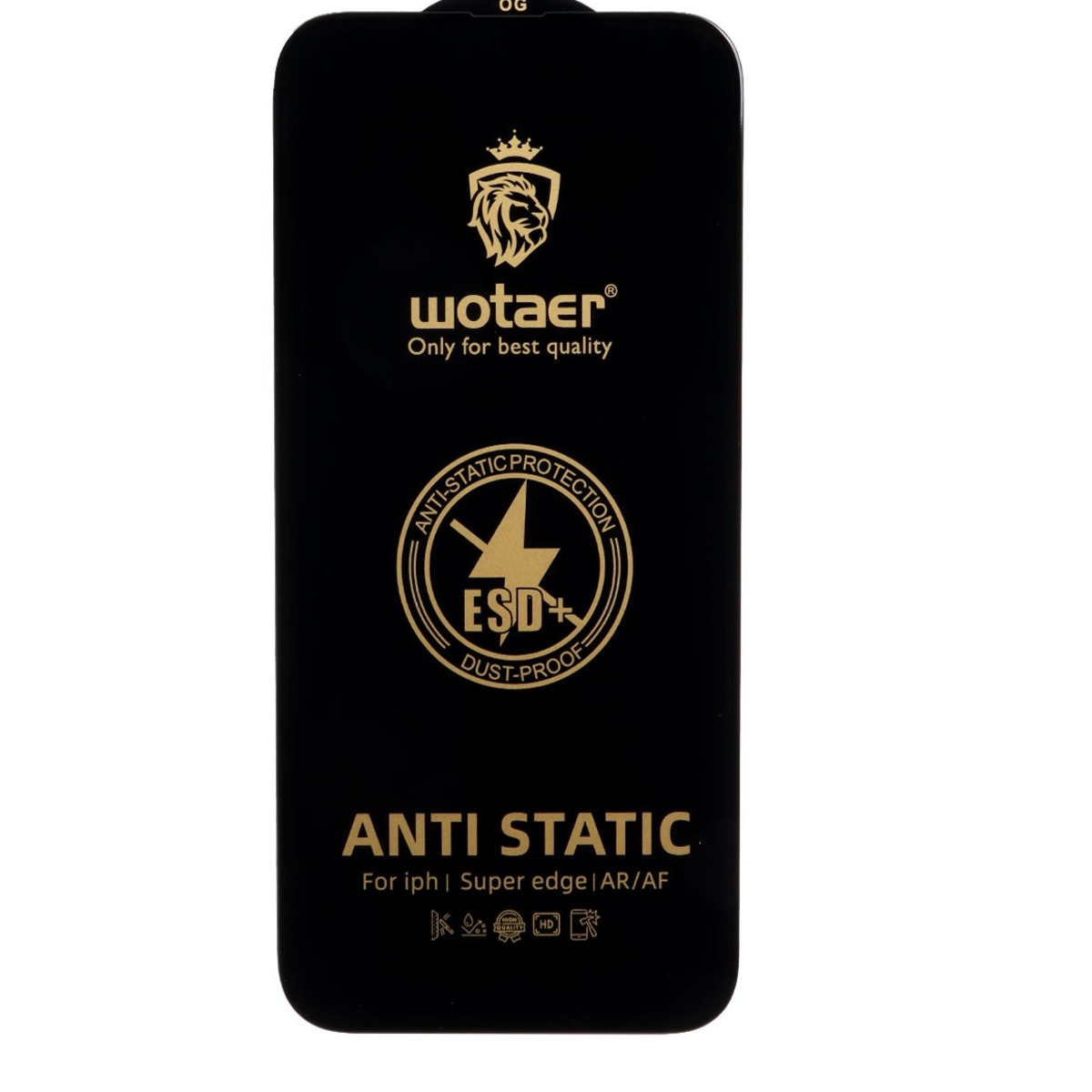 محافظ صفحه نمایش شیشه ای Full Cover ESD Anti Static - Wotaer OG مدل NTC - Apple iPhone 13 Pro Max / iPhone 14 Plus