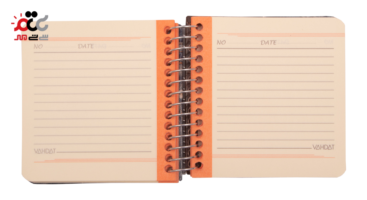 دفترچه یادداشت سیمی مربع  وحدت 100 برگ