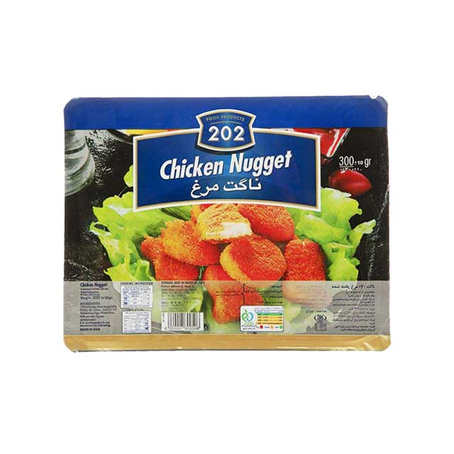 ناگت مرغ 202 مقدار 300 گرمی