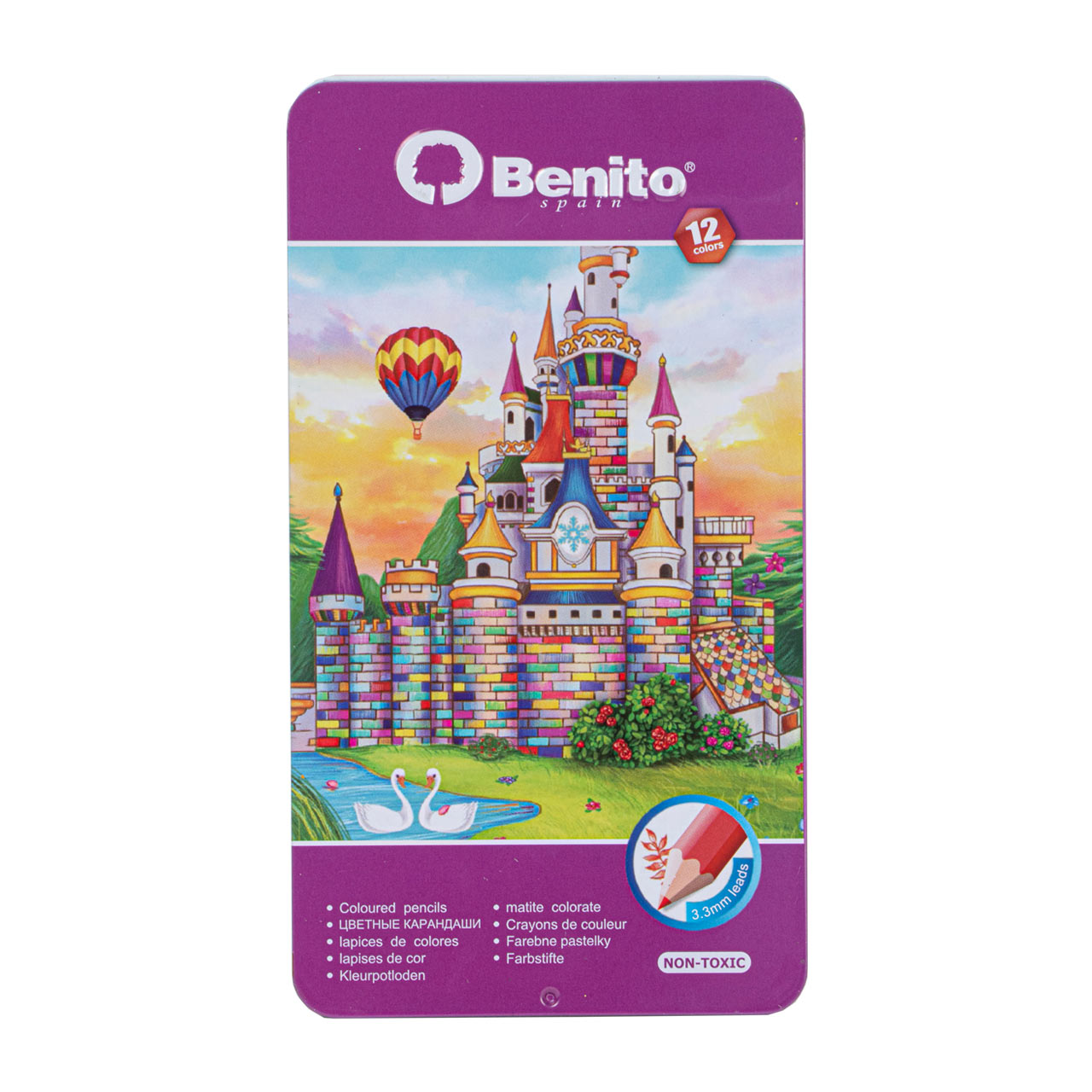 مداد رنگی بنیتو بسته 12 عددی