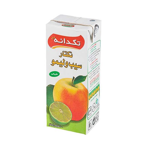 نکتار سیب و لیمو تکدانه 200 میلی‌لیتری