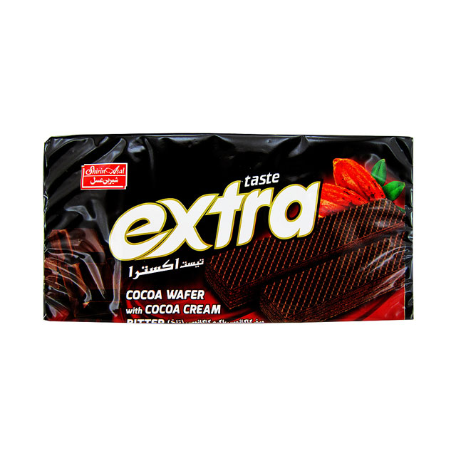 ویفر شکلاتی تلخ شیرین عسل 130 گرمی