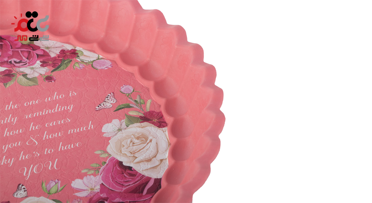 سینی پلاستیکی گرد طرح دار کد 332