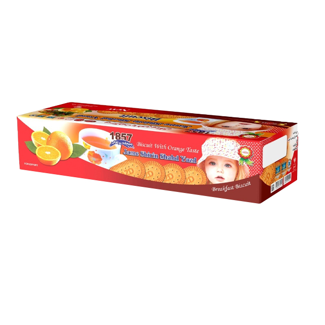 بیسکویت صبحانه پرتقالی جام شیرین 600گرمی