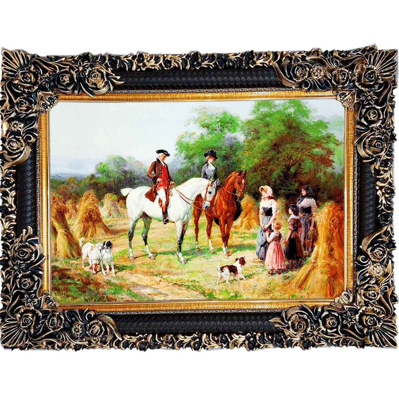 تابلو فرش چاپی طرح مزرعه کد11078 سایز 100×70 سانتی متری