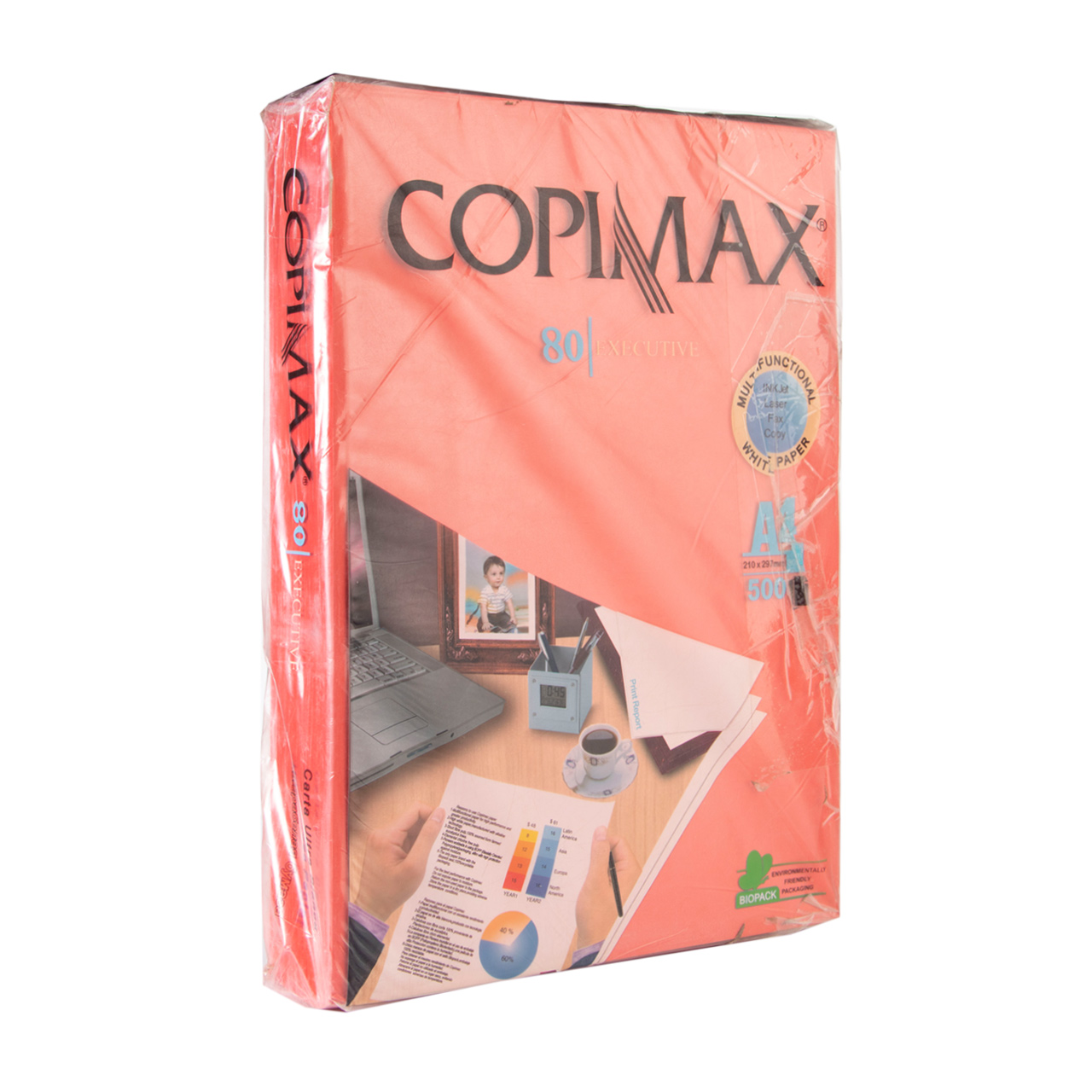 کاغذ قرمز کپی مکس سایز A4 بسته 500 عددی