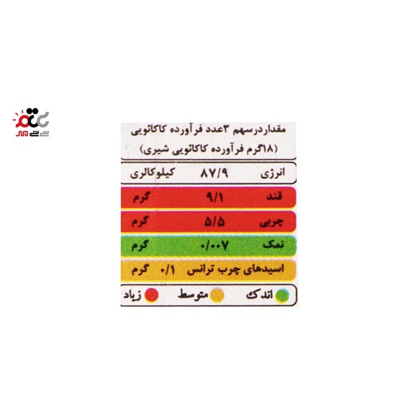 شکلات شیری آیسودا مدل آیلین 25 گرمی